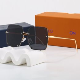 Luxury designer sunglasses Large frame goggle sunglasses for women Slim temples Driving men fashion Beach shading UV protection polarized glasses gift with box