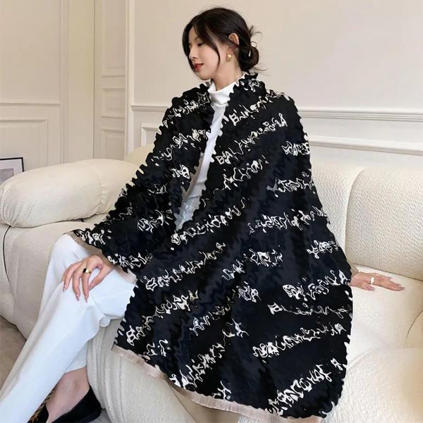 Luxurys Fashion Couple Series Painting Designers Letter Scarf Double-sided Thickened Long Versatile Shawl Headband Elegant temperament scarfs size good nice