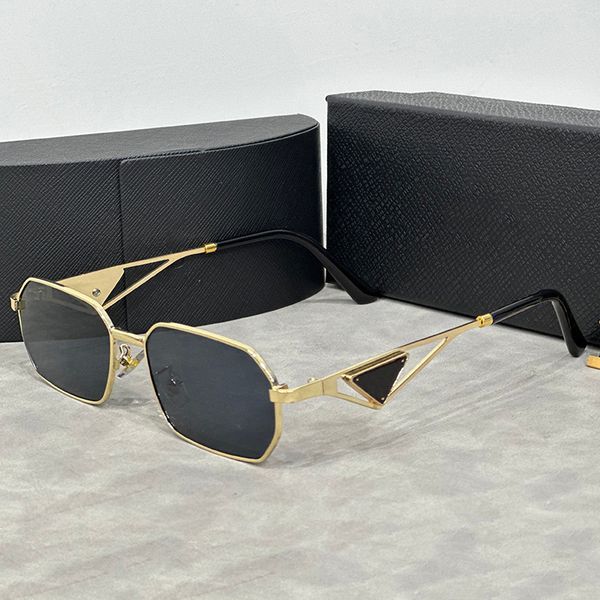 Sunglasses Designer Sunglasses for Women Side letters metal triangle Sunglasses For Men sunglasses Eyeglasses Goggle Outdoor Beach