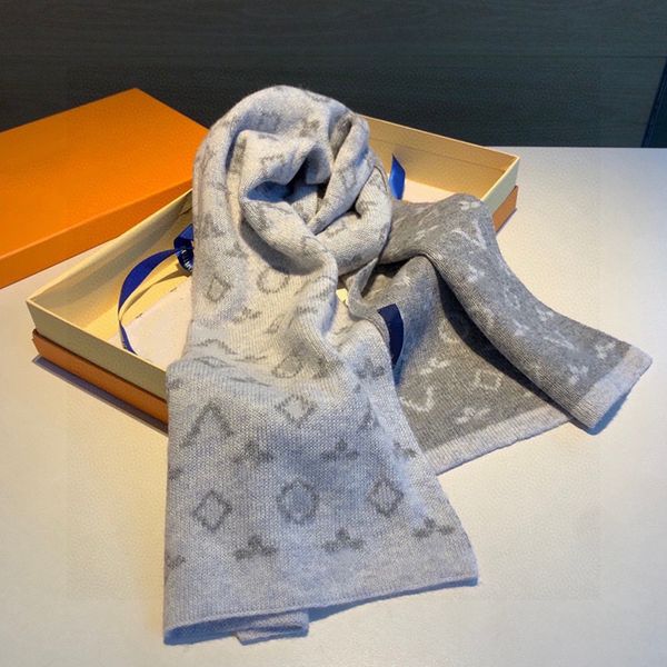 designer scarf wool scarfs hooded scarf autumn and winter men women warm letter pattern comfortable touch process fashion versatile size 30cm*180cm with box