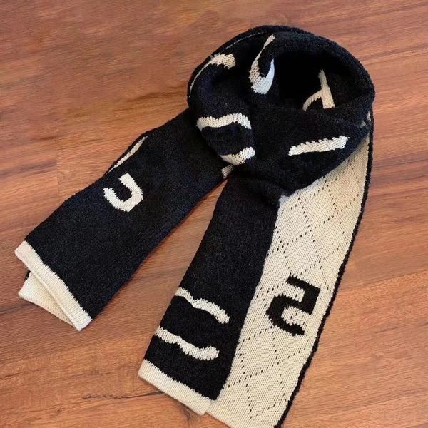 scarf designers scarf luxury Scarves Two-color double-side thickened long versatile shawl headband elegant embroidery scarves Keep warm in winter