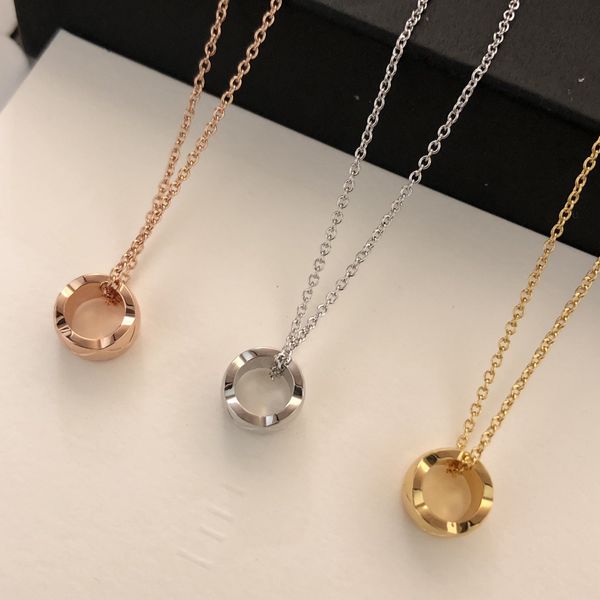 Letter Desingers Luxurys Pendant Necklace Luxury Design Removable Necklace Gift Classic Womens Mens Fashion Designer Jewelry with ring good nice