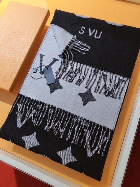 Scarves Designer scarf luxury women wool scarf cashmere thick shawl Double-sided Thickened Long Versatile Headband Elegant embroidery Winter must have