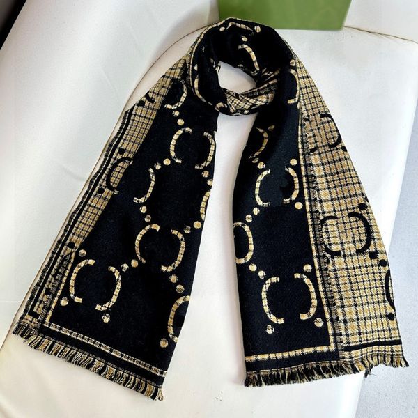 designer scarf luxury women men wool cashmere scarf comfortable shawl fashion new scarves versatile headband elegant winter must have