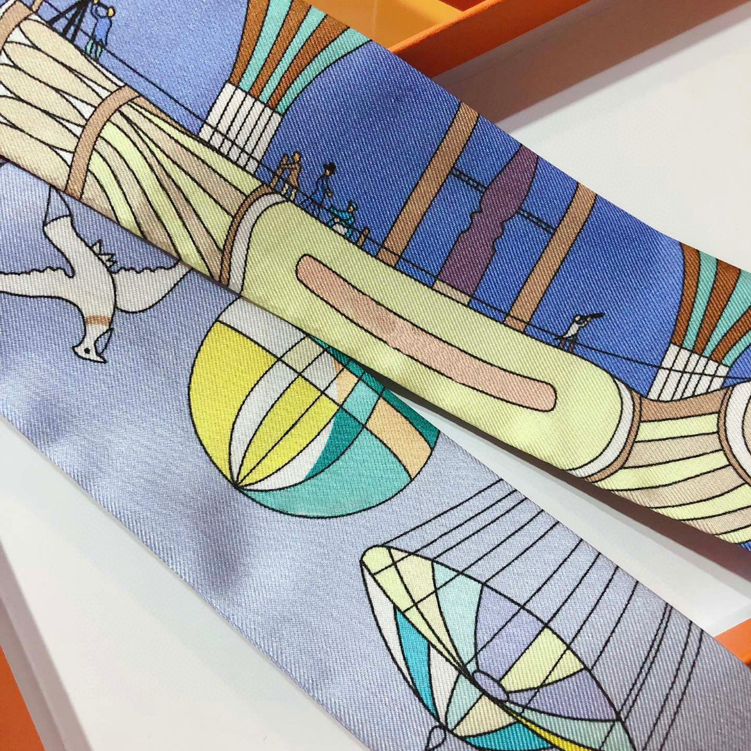 Luxury Silk Scarf Women Designer Scarf Fine print The sky is the limit for imagination A gorgeous colour palette Fashion Classics