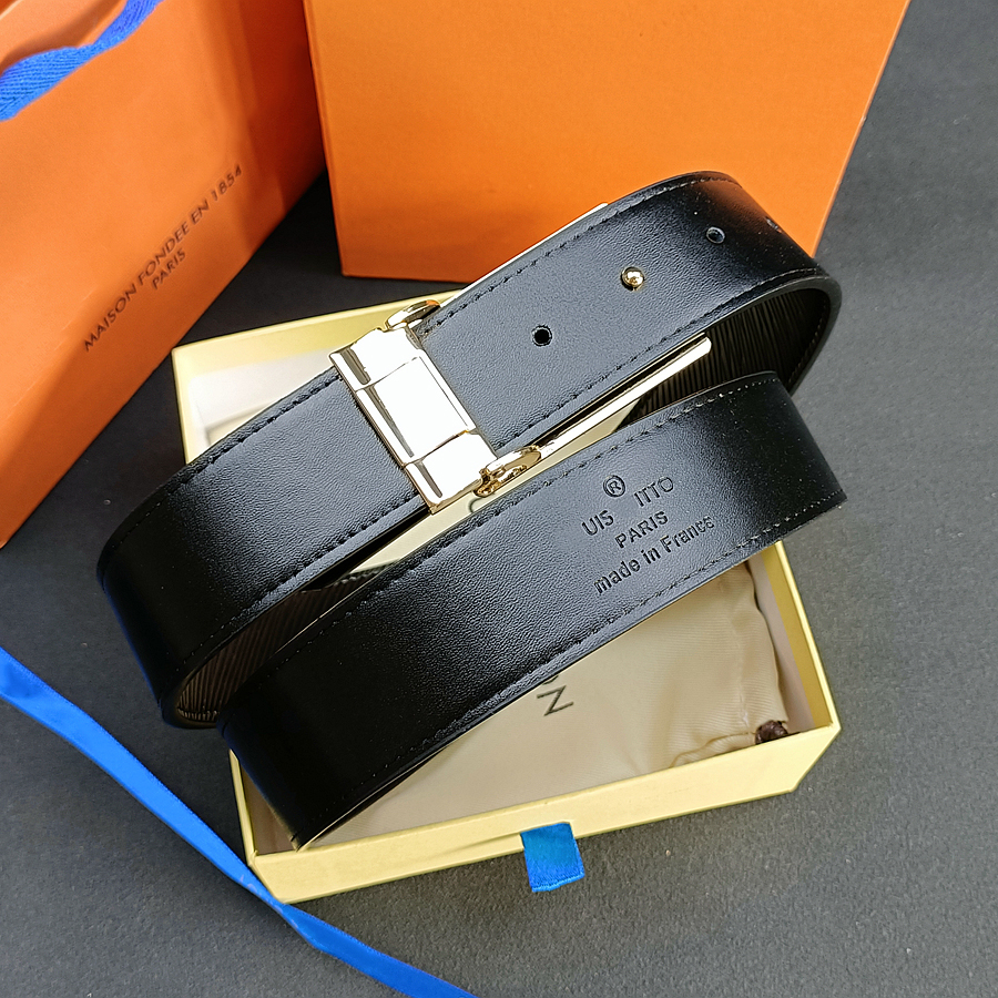 Mens Designer Belt Pin Buckle Luxury Square Letter Buckle Casual Twill Belt Black Brown Buckle Width 3.8cm Length 105-125cm